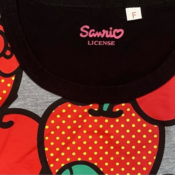 Hello Kitty I Love Apples Women’s Nightgown Shirt Small - Picture 6 of 9